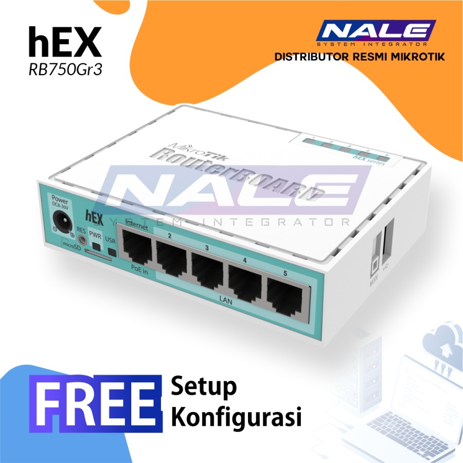 Mikrotik Router RB750Gr3 hEX