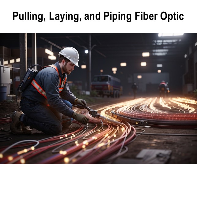 Pulling, Laying, Piping Fiber Optic 96/144 Core