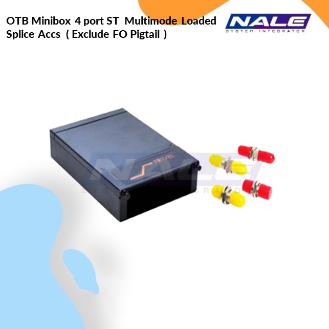 OTB Minibox 4 port ST  Multimode Loaded Splice Accs  ( Exclude FO Pigtail ) (NVL-OTB-MB-12/4-ST-S)