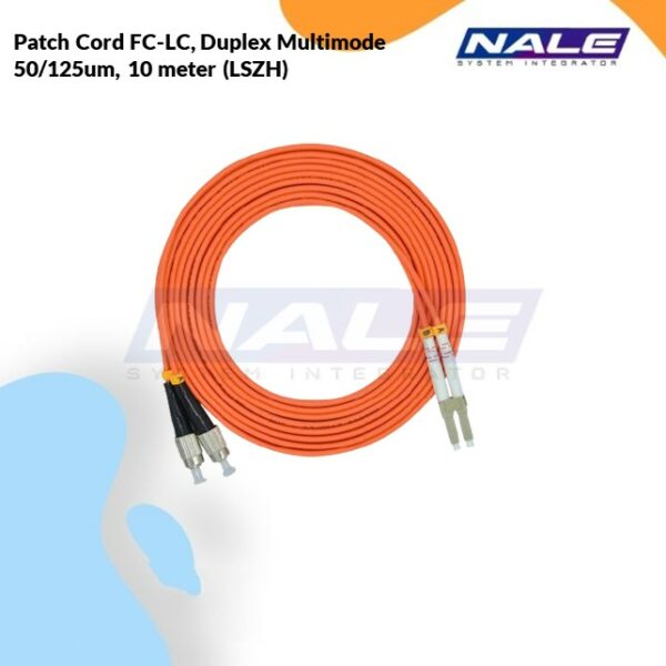 Netviel Patch Cord FC-LC, Duplex Multimode 50/125um, 10 meter (LSZH) (NVL-DPMM2-FC-LC-010)