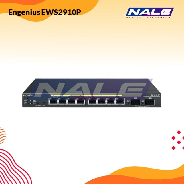 Engenius 8-Port Managed Gigabit 61.6W 802.3af Compliant PoE Switch (EWS2910P)