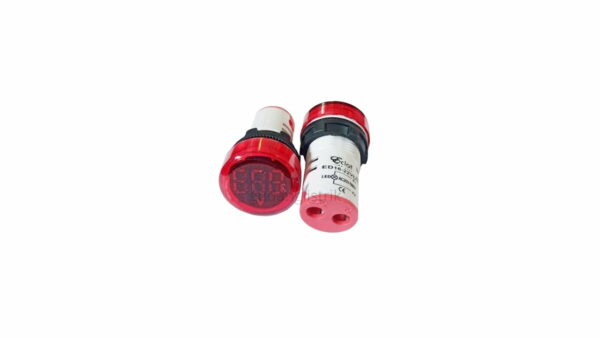 ECLAT PILOT LAMP LED AMP VOLT METER 22MM 0-100A 20-500V ROUND LED RED INDICATOR