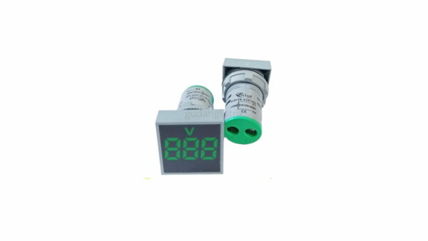 ECLAT PILOT LAMP LED VOLT AMP METER 22MM 0-100A 20-500V SQUARE LED GREEN INDICATOR