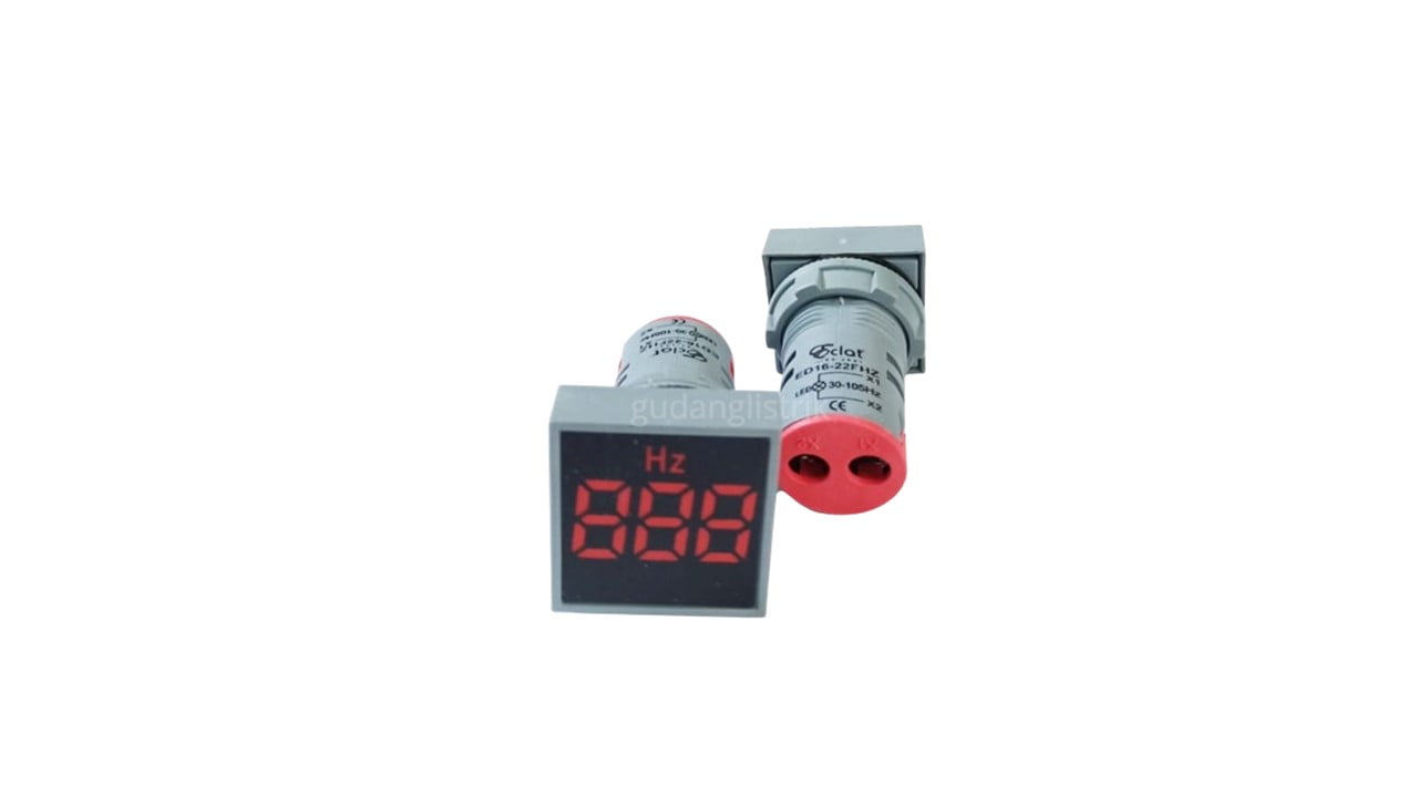 ECLAT PILOT LAMP LED AMP METER 22MM 0-100A SQUARE PANEL AMP RED INDICATOR