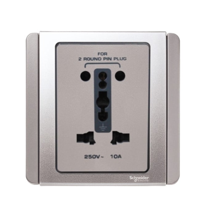 STOP KONTAK INTERNASIONAL SCHNEIDER NEO E3426_10IS_GS GREY SILVER