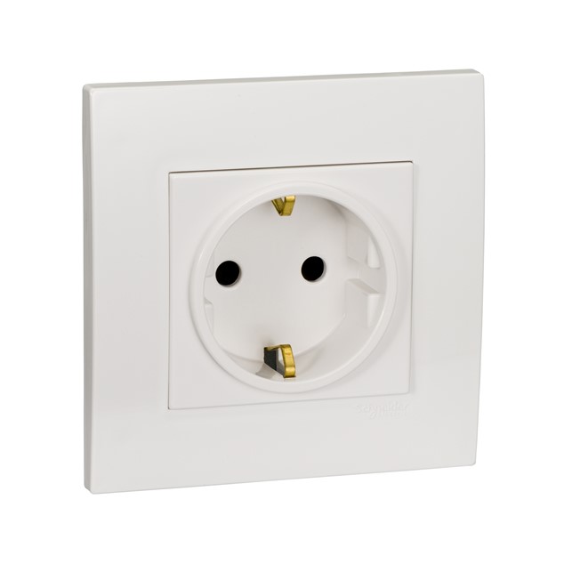 Stop Kontak Schneider Vivace 16A SCHUKO-SOCKET OUTLET WITH SHUTTER