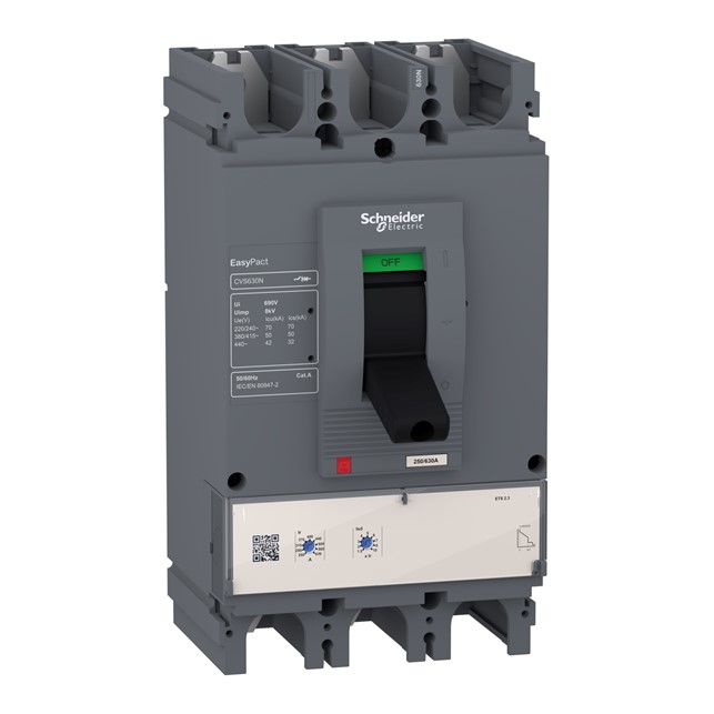 SchneiderEasypact CVS – CVS400N ETS 2.3 circuit breaker – 400 A – 3P/3d (LV540510)